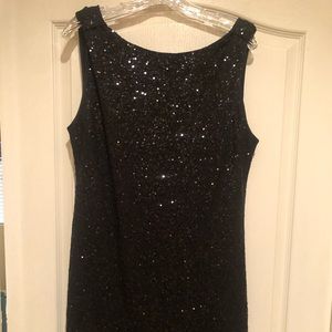 Black Sequence Cocktail Dress